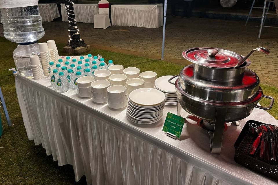 Catering setup