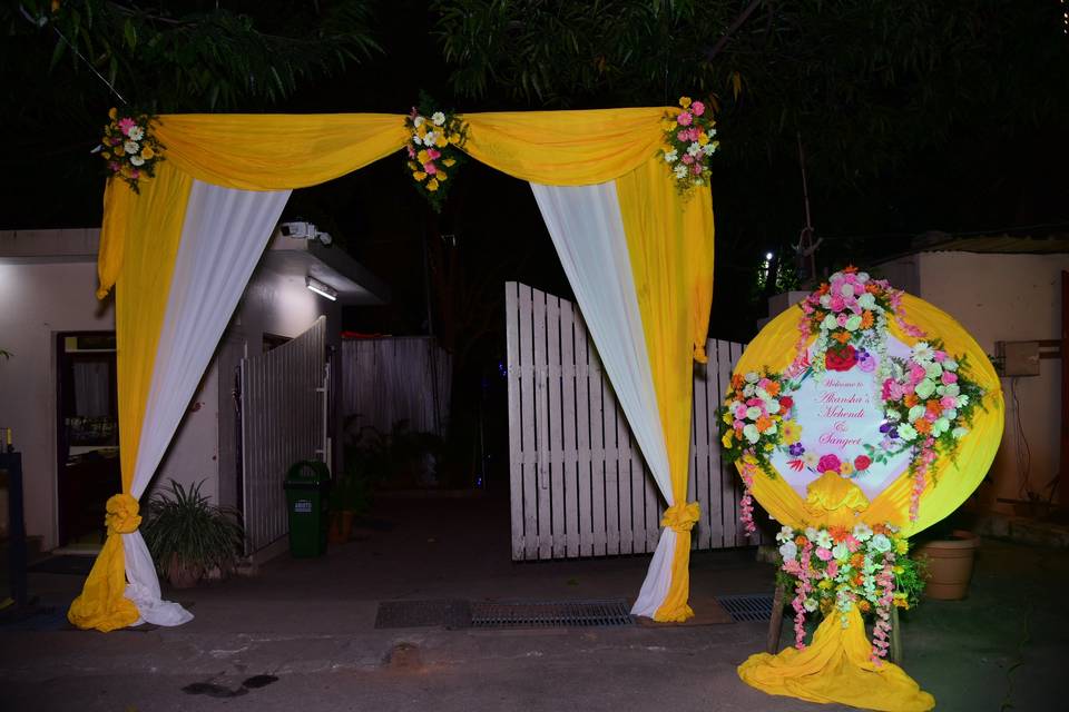 Sangeet entrance