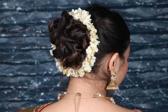 NAVMAV Nakli Juda Bridal Beautiful Hair Bun Maker Artificial Synthetic Juda  Accessories For Women and Girls