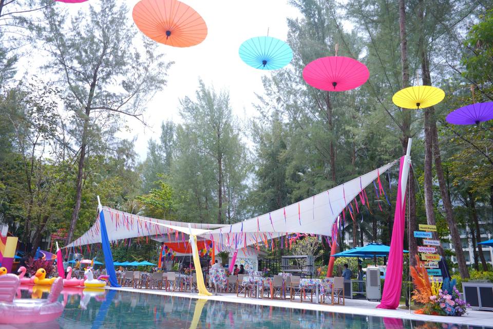 Thailand Pool Party Decor