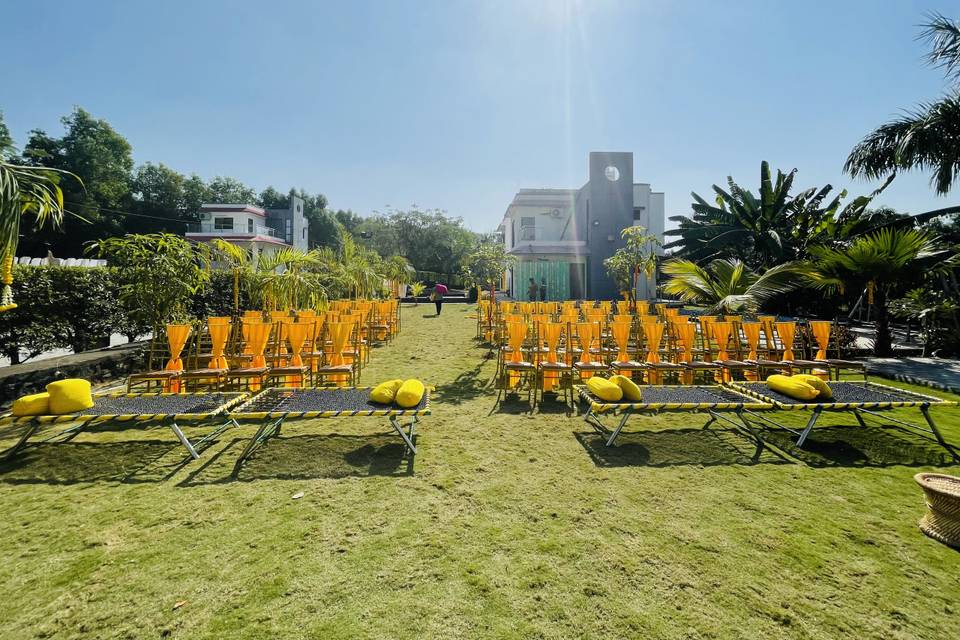 Indian Seating with Chairs