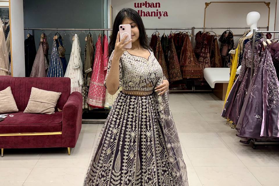 Fabrication lehenga