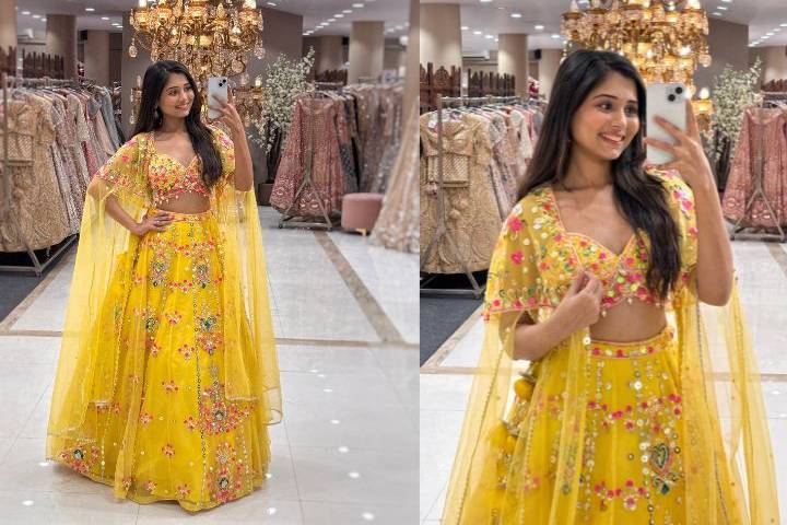 Haldi/Mehandi Lehenga