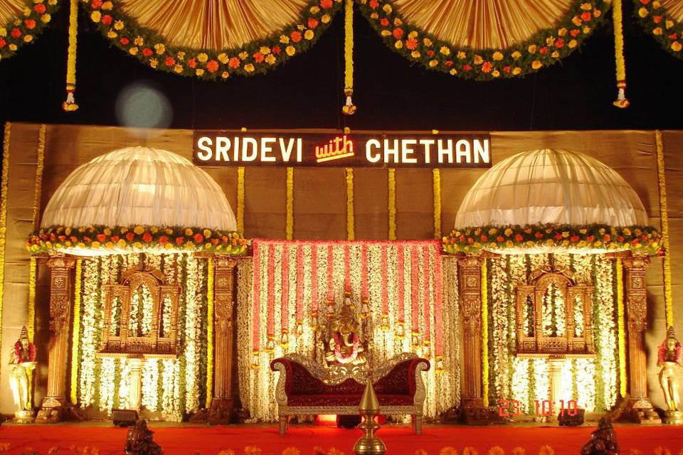 Traditional stage decoration