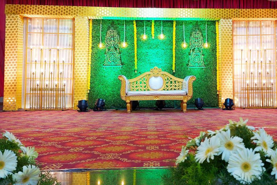 Reception stage decoration