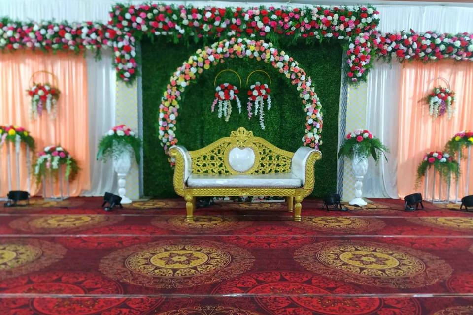 Mehandi&haldi stage decoration