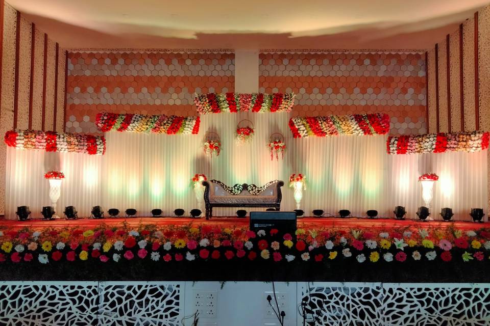 Reception stage decoration