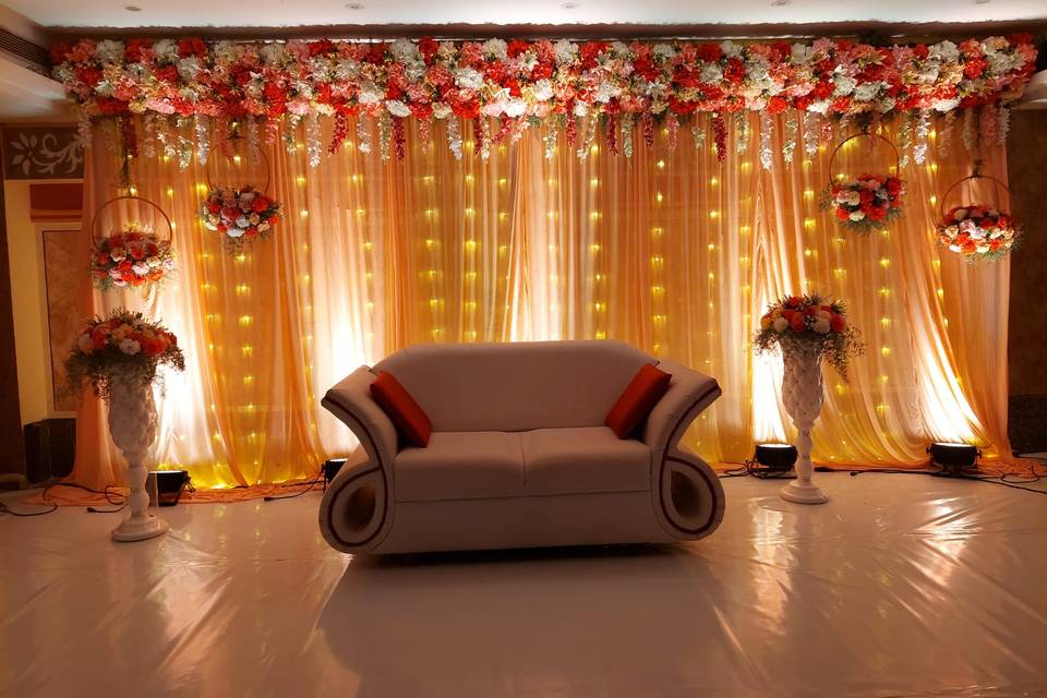 Reception stage decoration