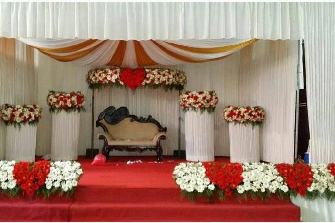 Reception stage decoration