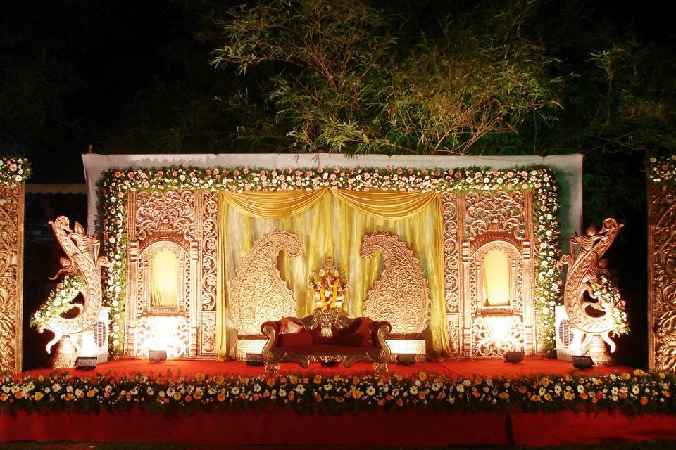 Outdoor stage decoration