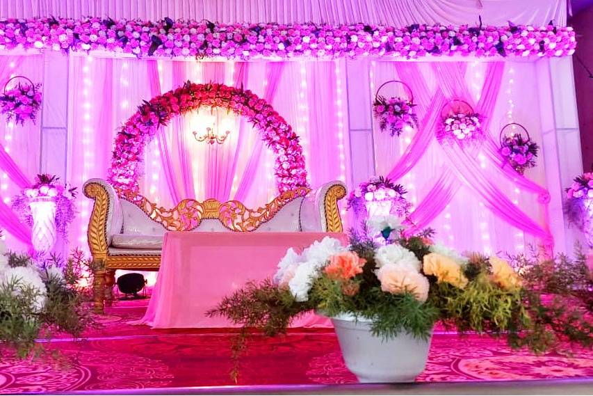 Reception stage decoration