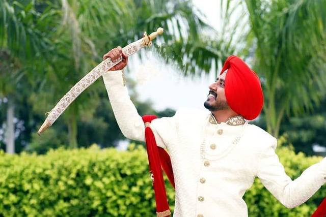 Groom shot