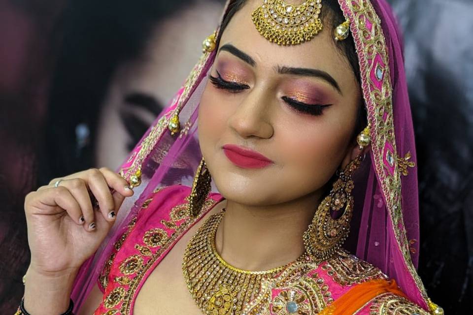 Fresh bridal look