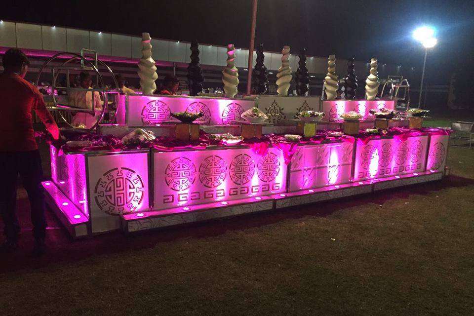 Catering Counter Setup