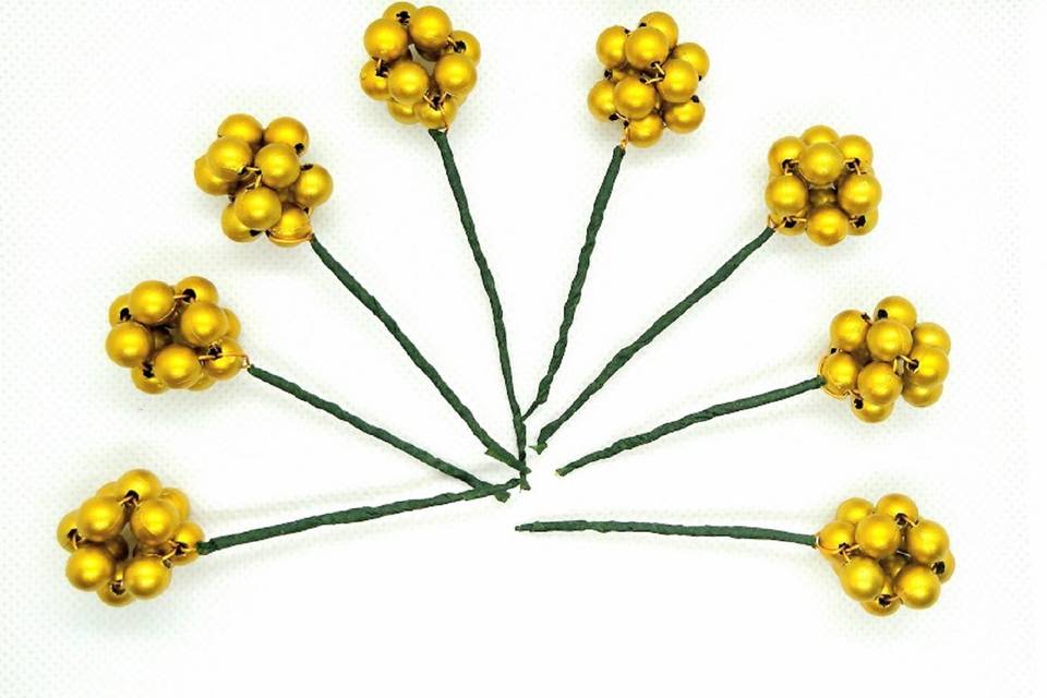 Beaded Hair Brooches