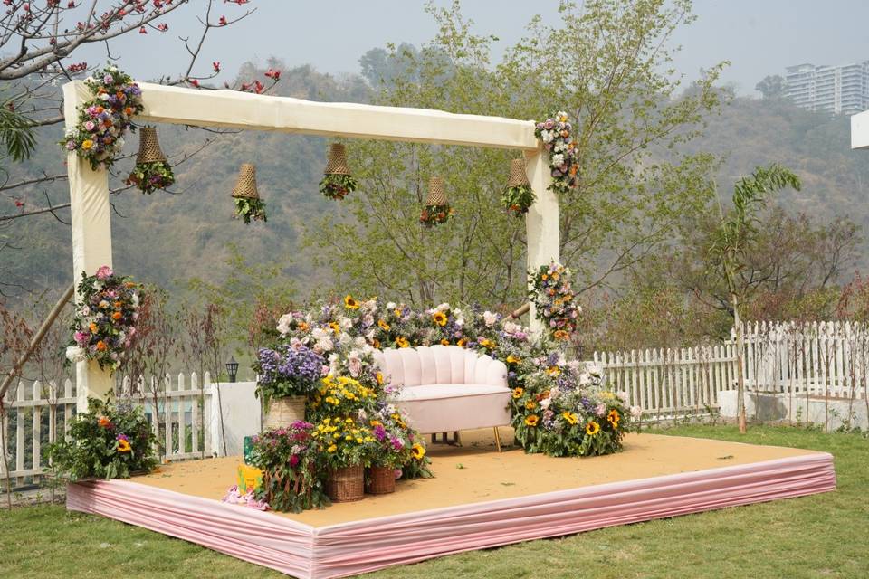 Haldi at pool lawn
