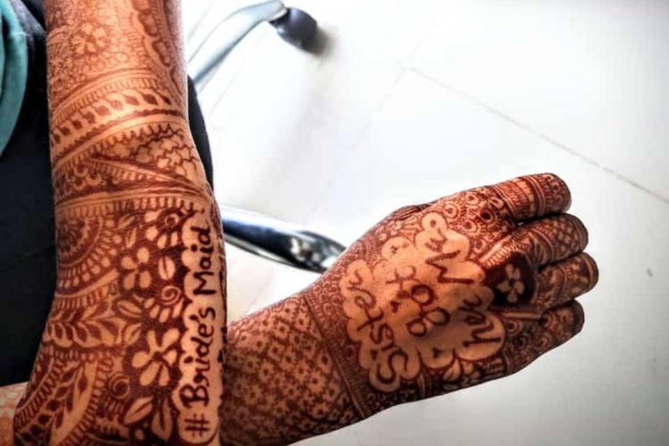 Mehandi for sister