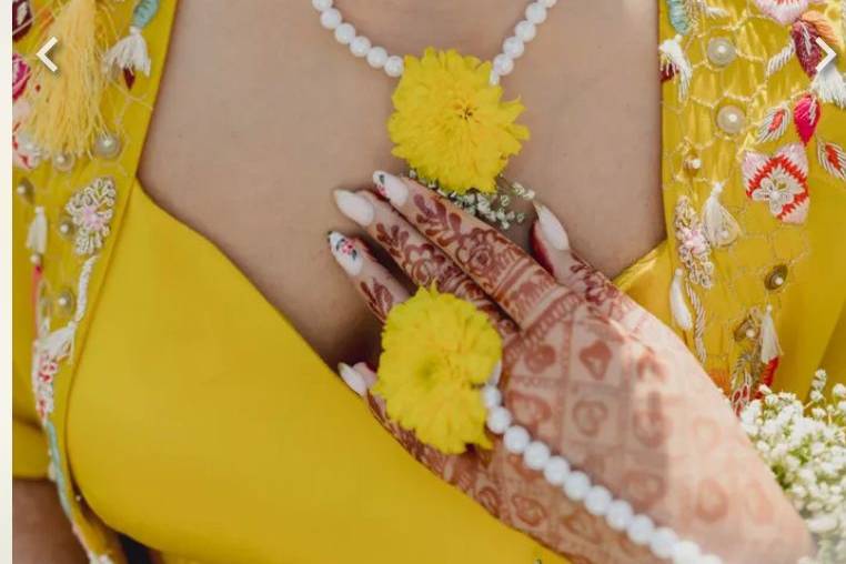 Real flower jewellery