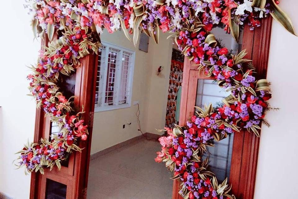 Entrance floral decor