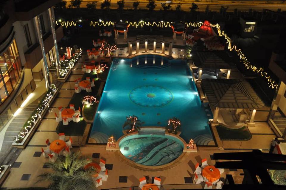 Wedding Set up at Pool