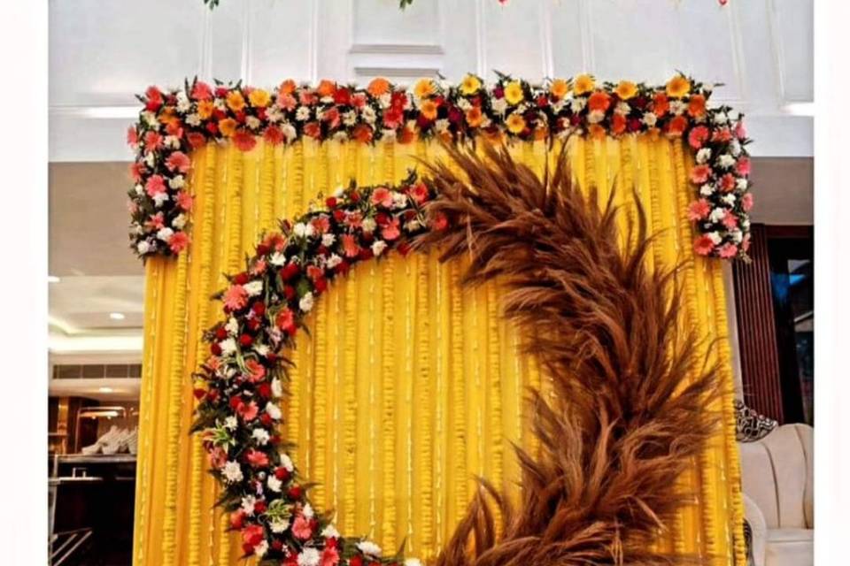 Haldi mehndi decoration