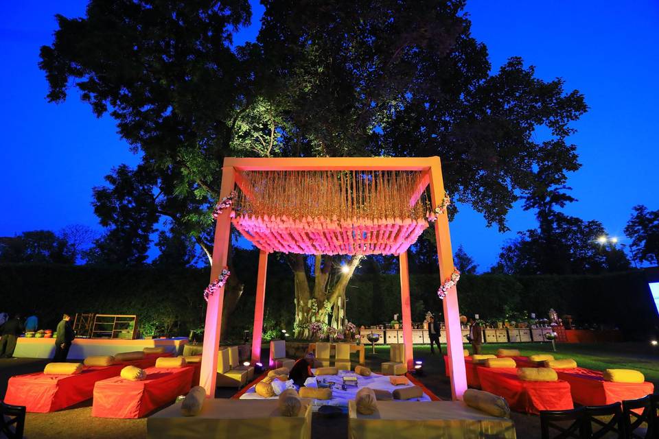 Mandap under the Bargat Tree