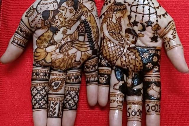 Baby shower mehndi