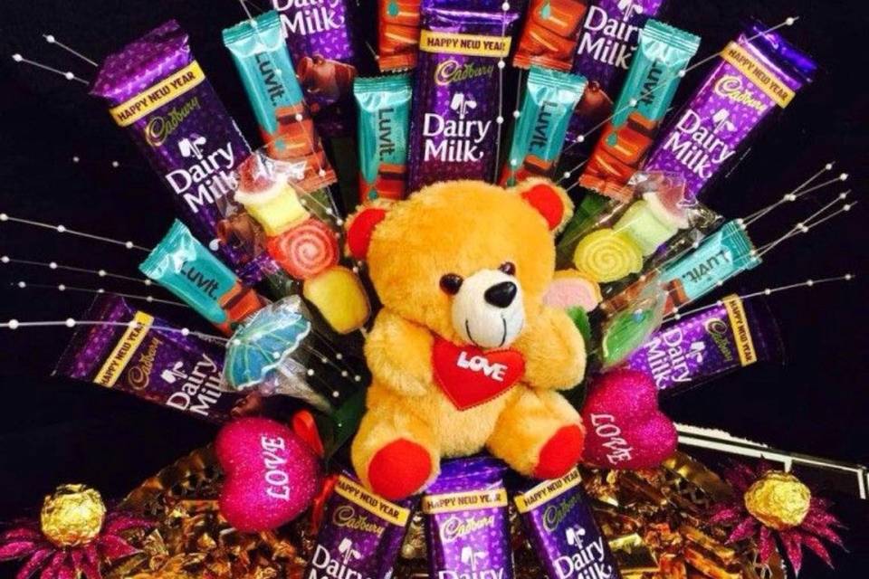 Teddy & Chocolate Bouquet