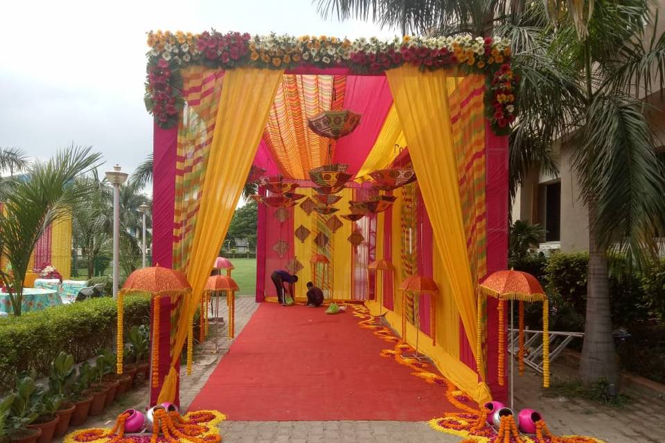 Mehendi entrance