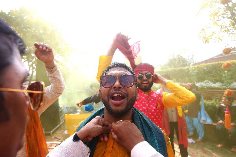 Aayush at Haldi Ceremony