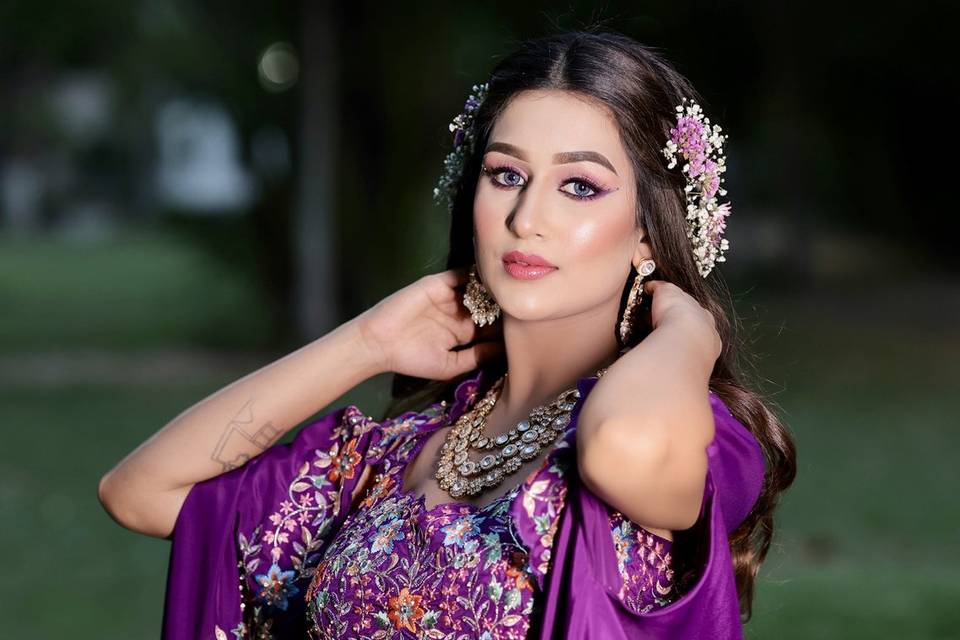 Mehandi makeup