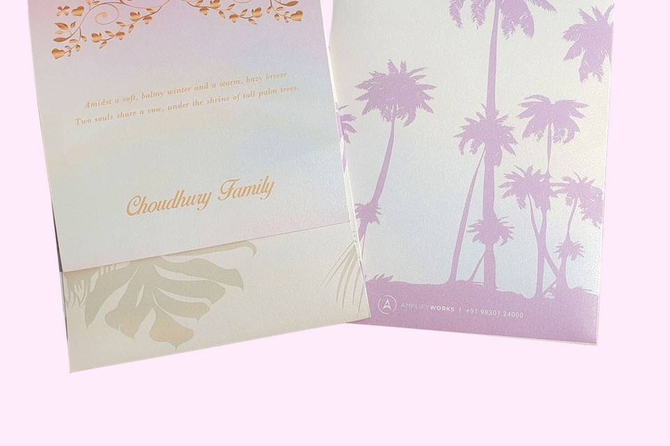 Coastal wedding invitation