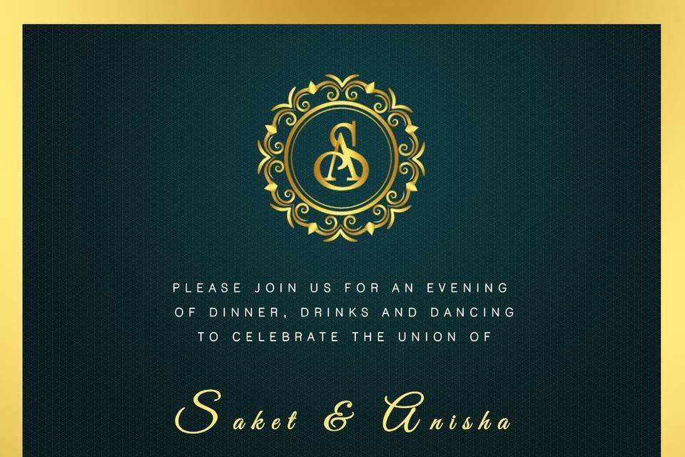 Wedding reception invite