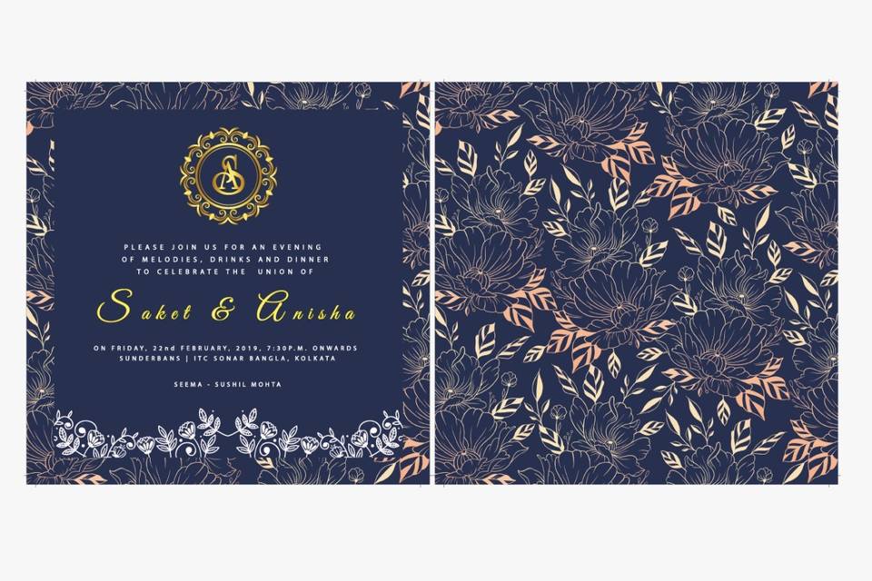 Wedding reception invite