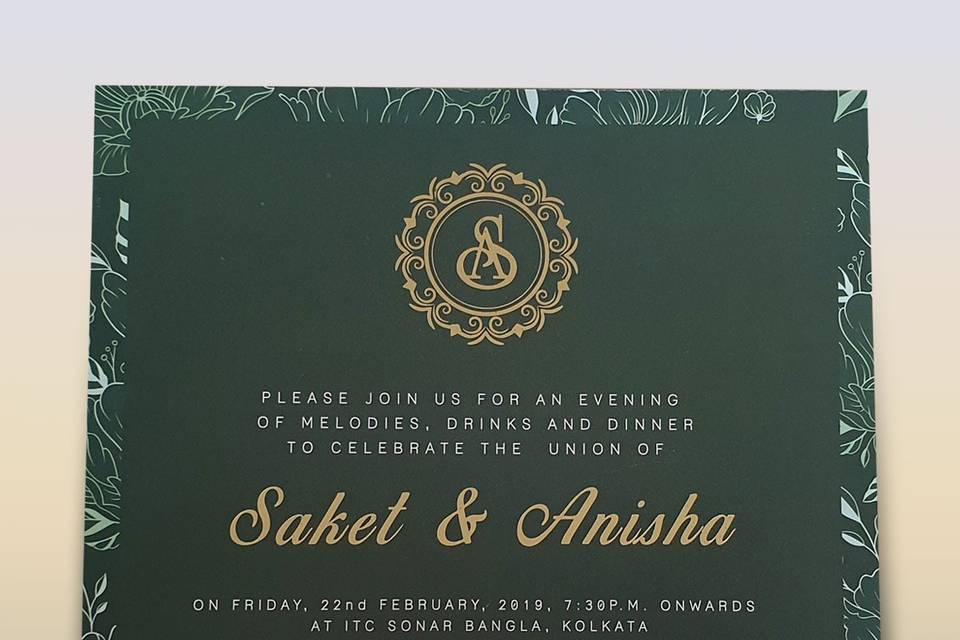 SpringWedding reception invite