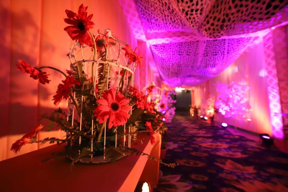 Reception decor