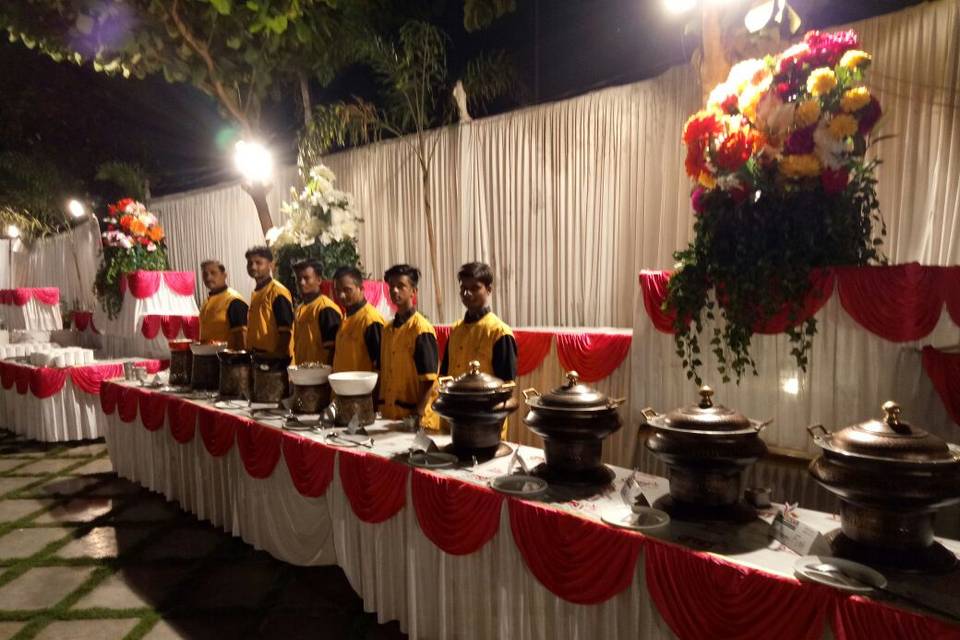 Catering setup