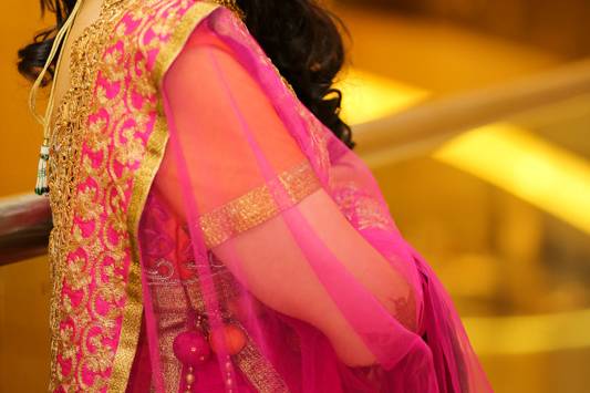 Bride sangeet portrait