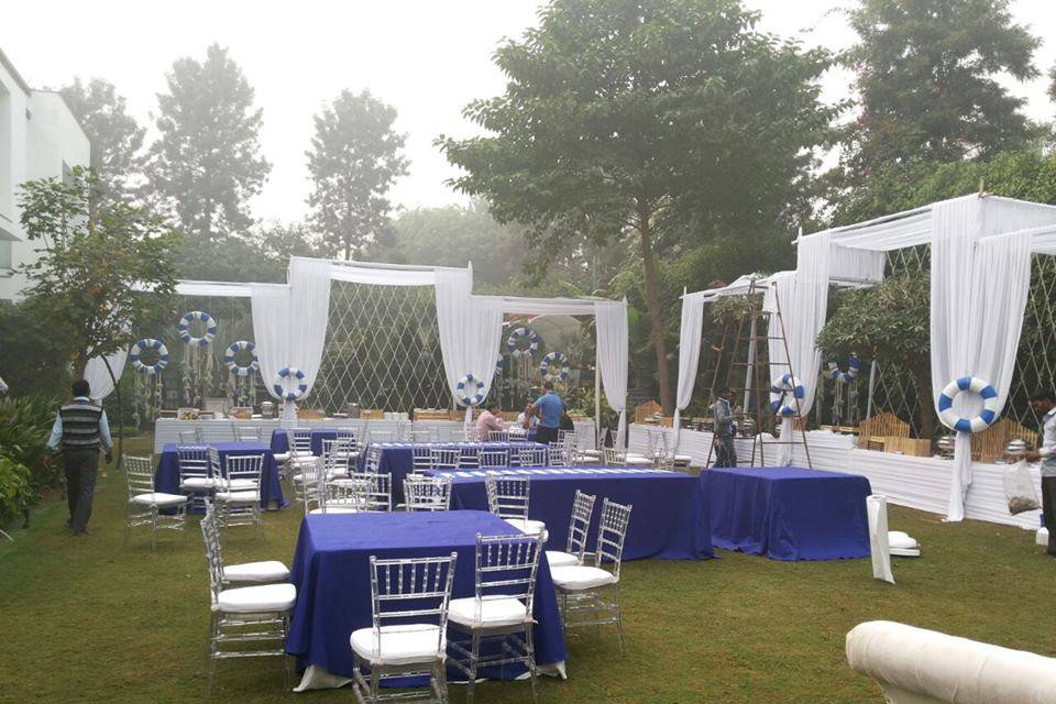 Seating setup and decor