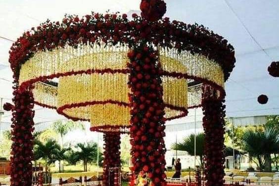 Floral mandap