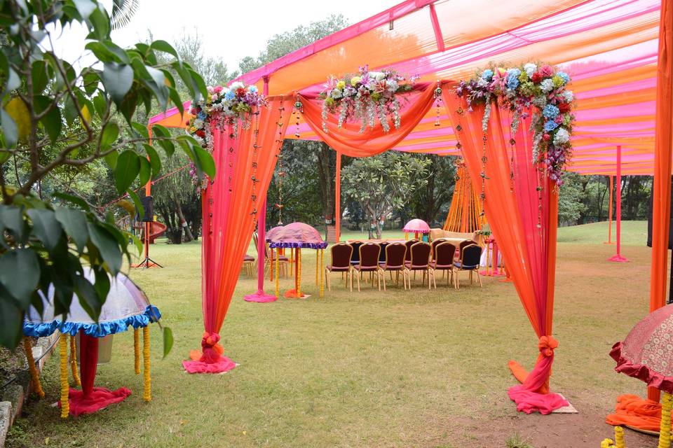 Wedding Decoration at Lawn