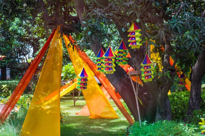 Quirky setup for mehandi event