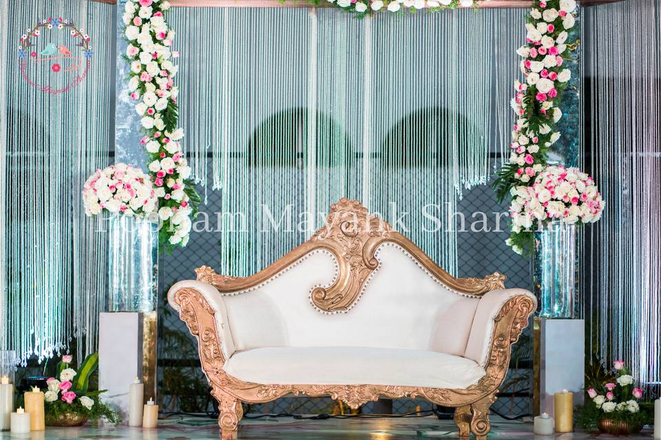 Graceful wedding stage