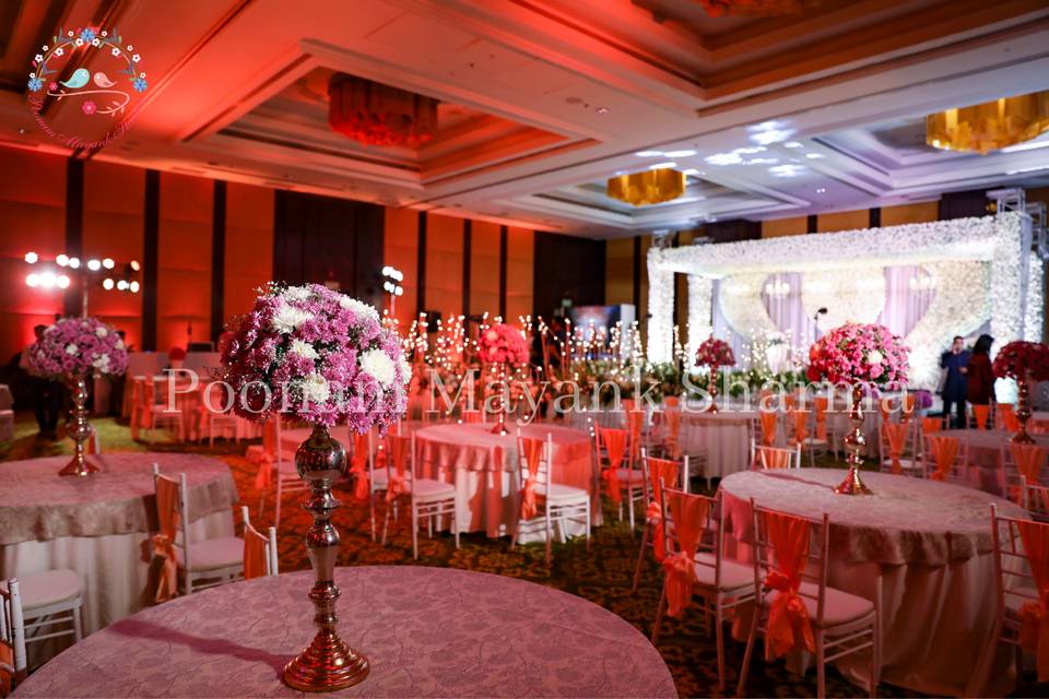 Wedding hall decor