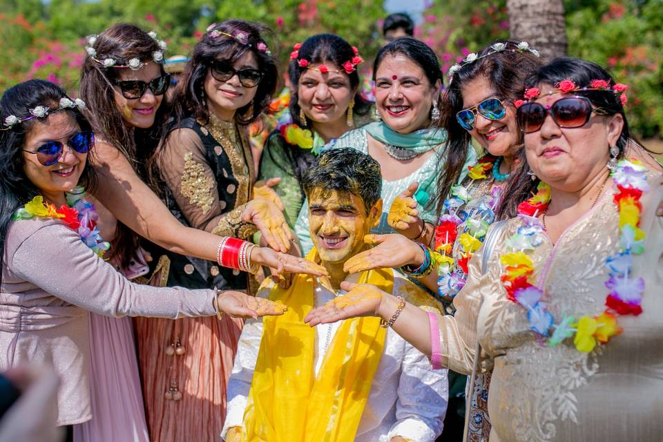 Haldi for groom