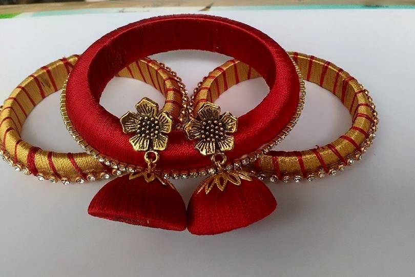 How to make silk thread bangles in on sale tamil