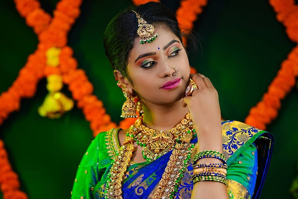 South Indian wedding look