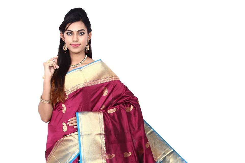 Handwoven pure silk saree