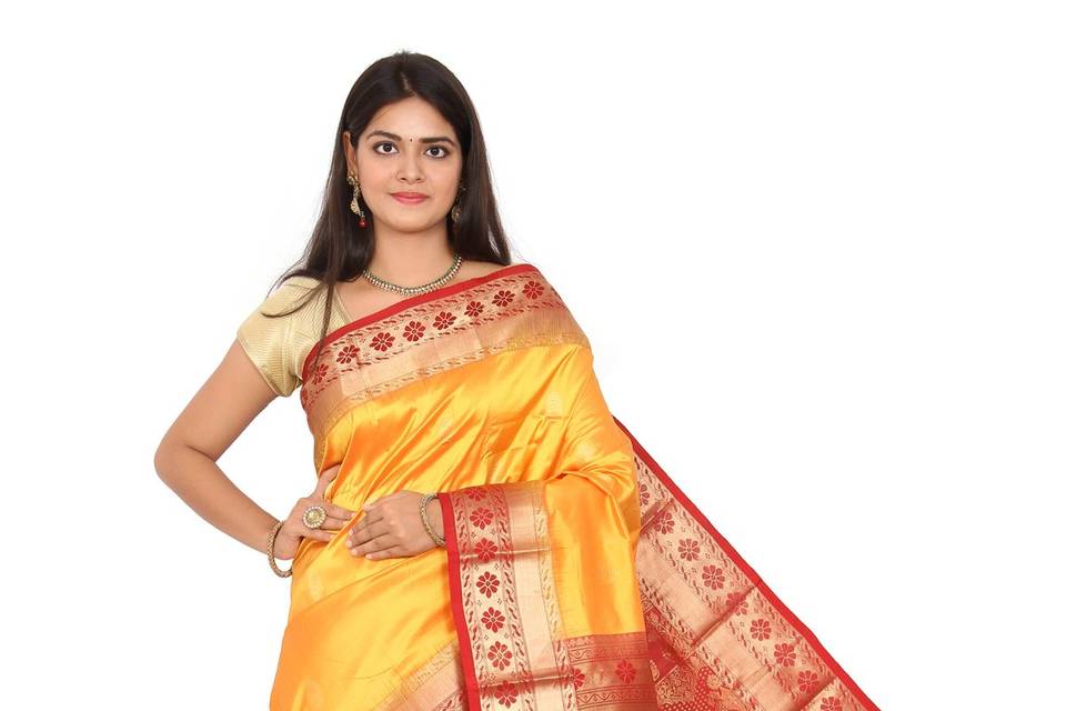 Handwoven pure silk saree