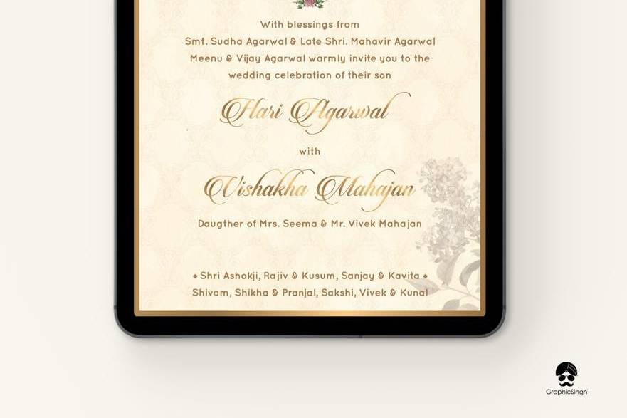 Wedding invite